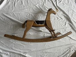 Schaukelpferd Wisa Glori aus Holz braun gebraucht