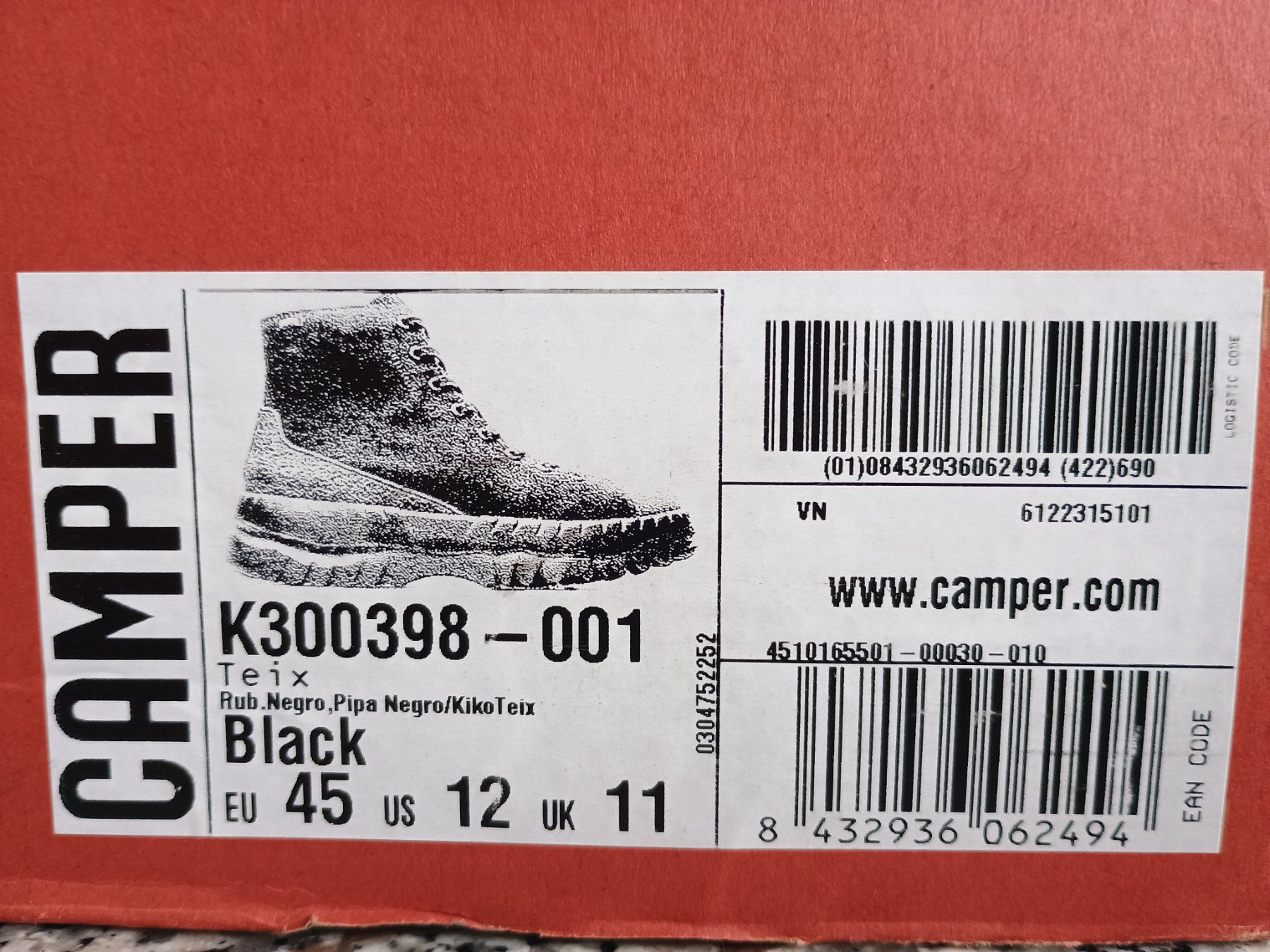 Camper Herrenschuhe: Camper Schuhe Gr. 45 schwarz, Herbst/Winter – Gebraucht aus Zürich von d0miNik. 4