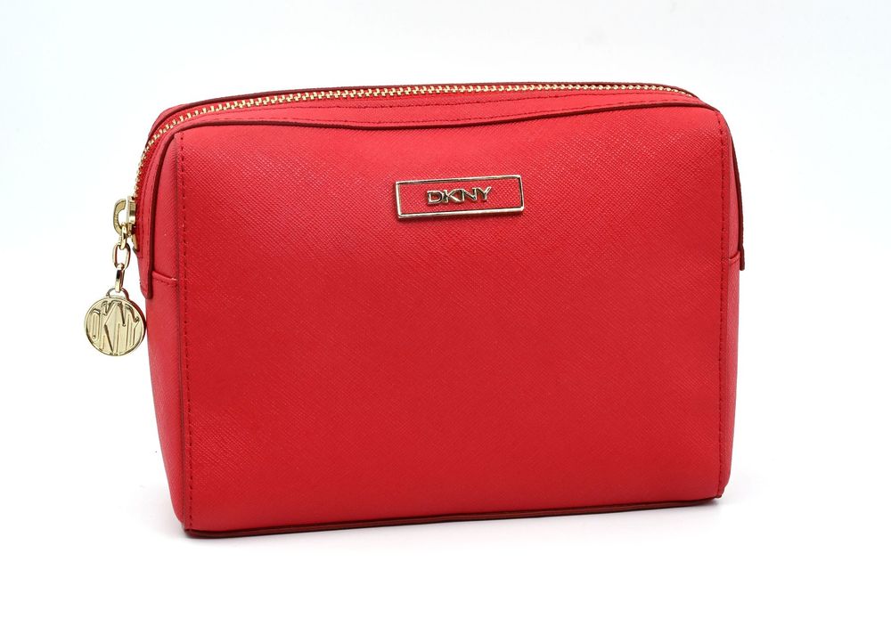 DKNY Kosmetiktasche Rot, neuwertig, ideales Geschenk! (Neu (gemäss