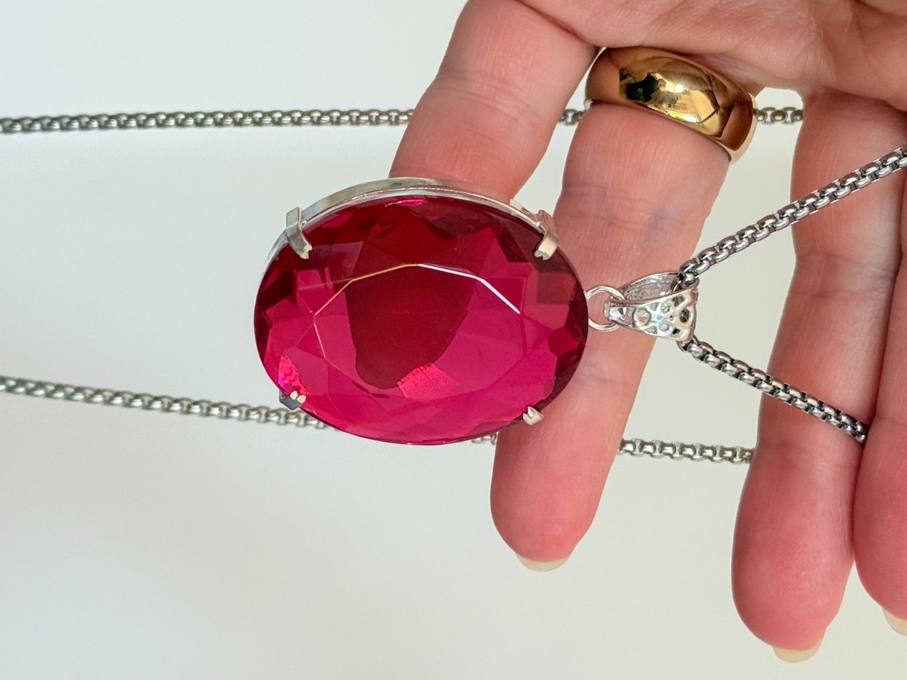 Catenine: Certificat Superbe collier long avec pendentif 109.35 Ct – Nuovo e nell'imballaggio originale da Genève venduto da AWWA 6