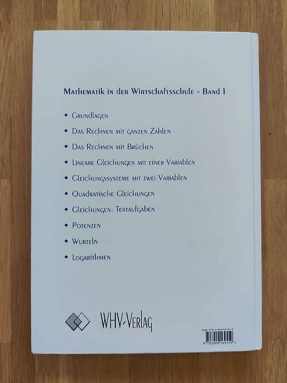 Libri: Mathematik in der Wirtschaftsschule Band 1 – Usato da Winterthur venduto da irg_mnp9 1