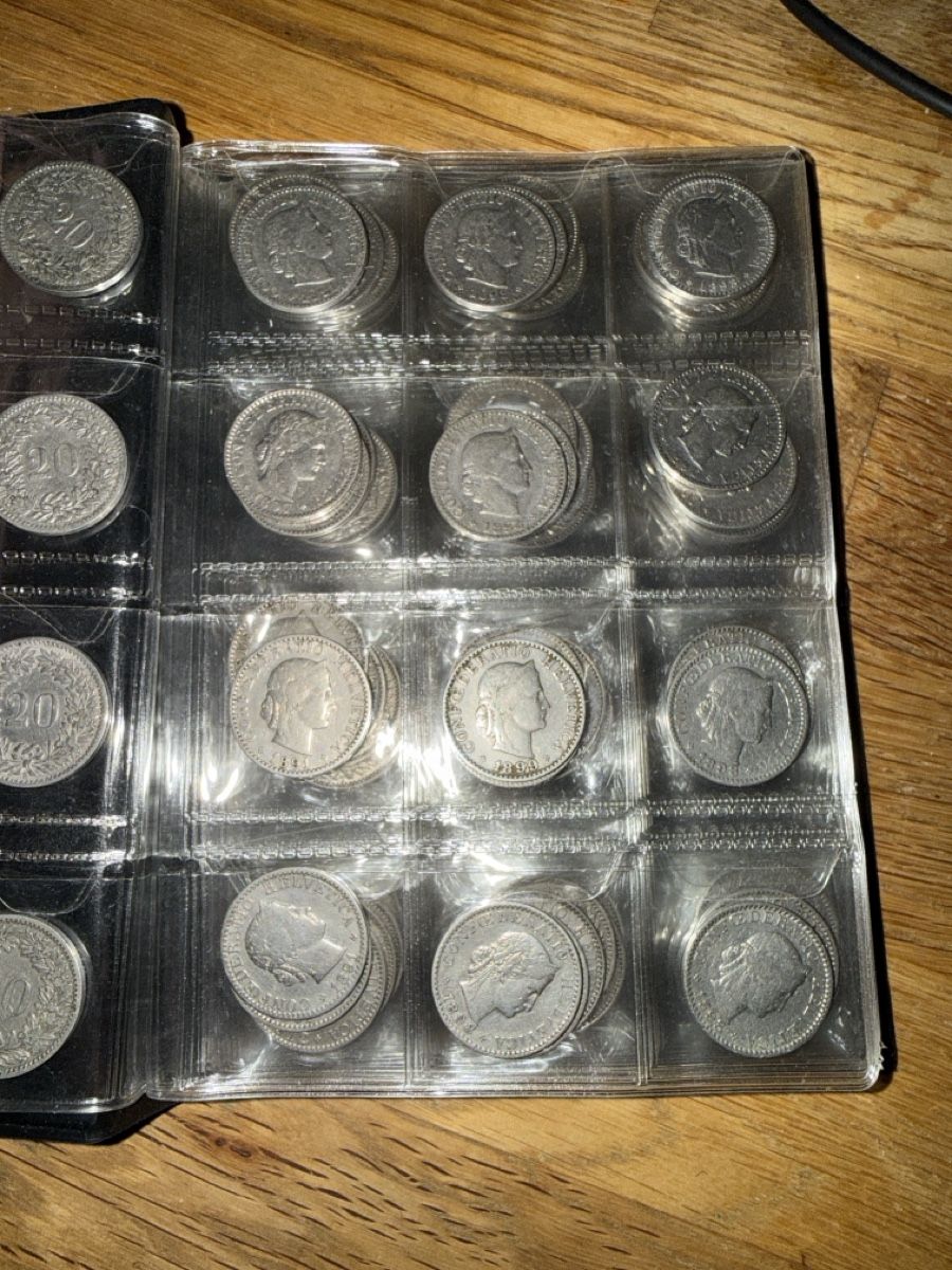 Tutti le monete: 20 Rappen Sammlung 1881 bis 1967 – Usato da St. Margrethen SG venduto da meg_6b9w 1