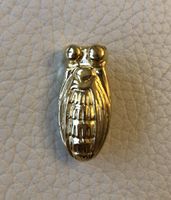 CARON broche dorée cigale vintage