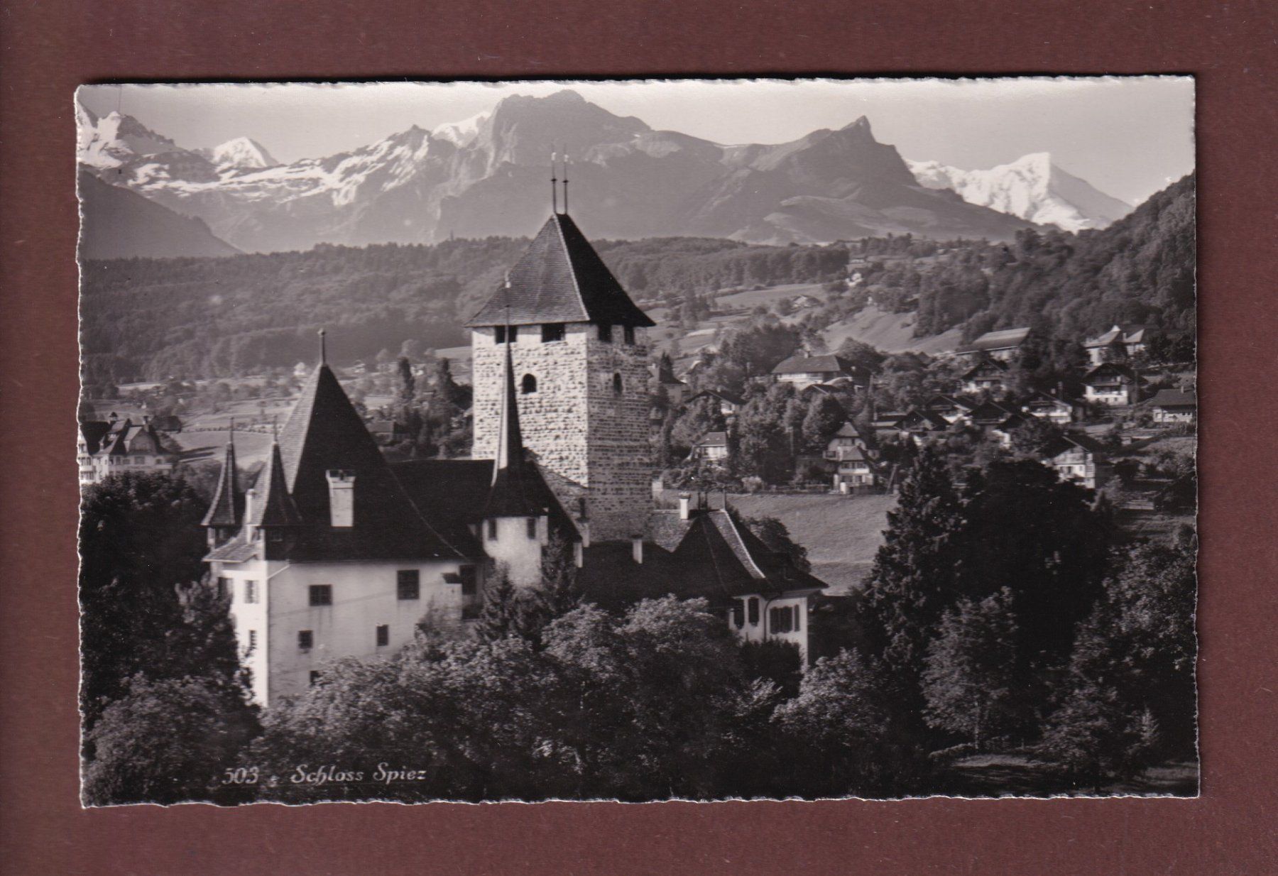 Cartoline postali: SPIEZ - Schloss – Usato da Pully venduto da nicecards