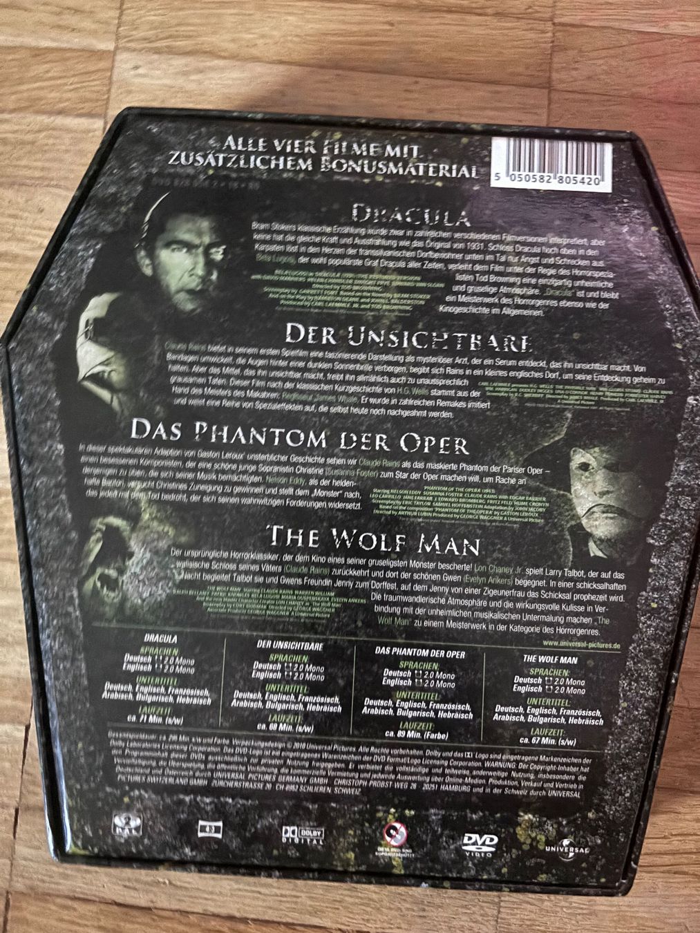 Tutti i DVDs: Universal Monsters Grabstein Box 4 DVD – Usato da Basel venduto da san_2qlq 1