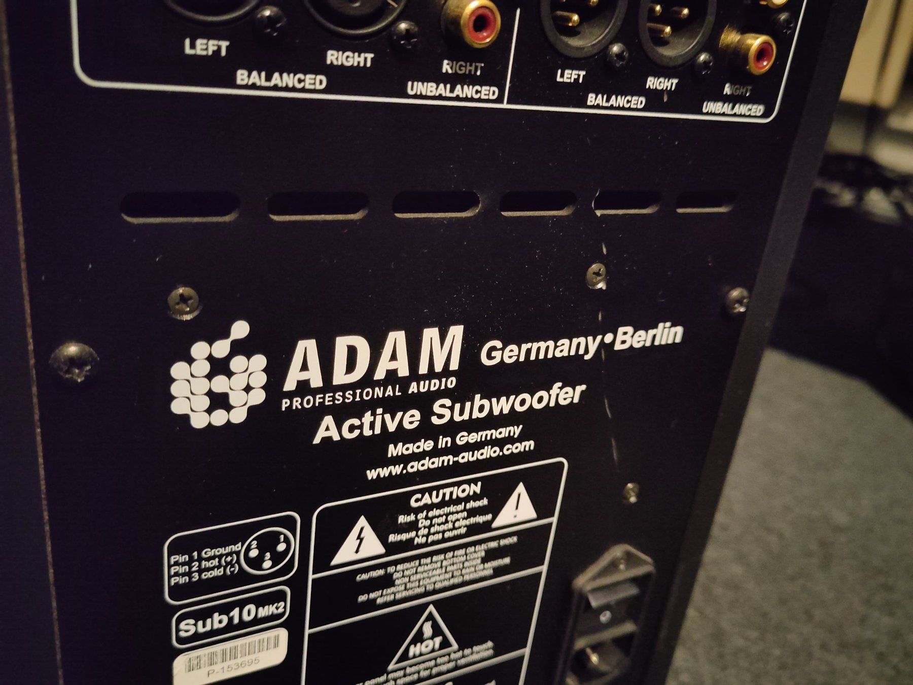 Adam Audio Casse acustiche: Subwoofer Adam Audio Sub 10 MK2 – Usato da Zürich venduto da Roessler0 4