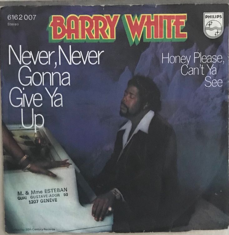 BARRY WHITE NEVER, NEVER GONNA GIVE YA UP Kaufen auf Ricardo