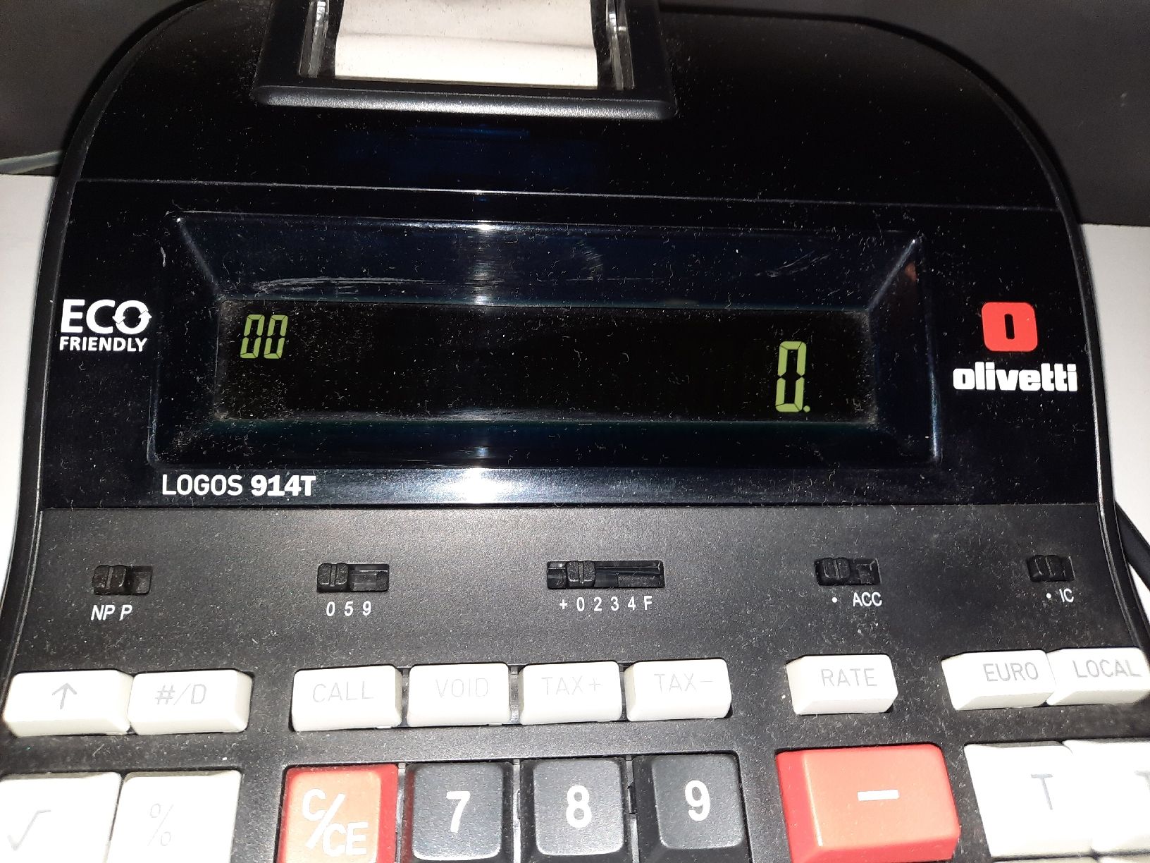 Calcolatrice Stampante Olivetti Logos 914T – Rotolo Termico 47 M – Pratica E Affidabile Per Ufficio