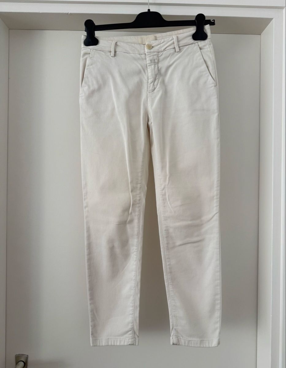 Closed Hosen: Pantaloni CLOSED donna beige – Gebraucht aus Viganello von mit_hd8q
