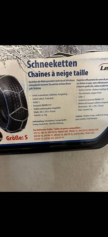 Catene da neve: Schneeketten – Nuovo (secondo la descrizione) da Basel venduto da picard001 1