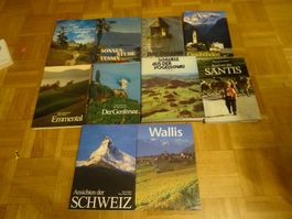 10 Bücher  Schweiz , Berge, Wandern, Ferien
