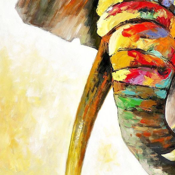 Reproduktionen & Neuware: Modern Art - Afrika Safari Elefant – Neu (gemäss Beschreibung) aus Larnaca von KunstDepot24 2