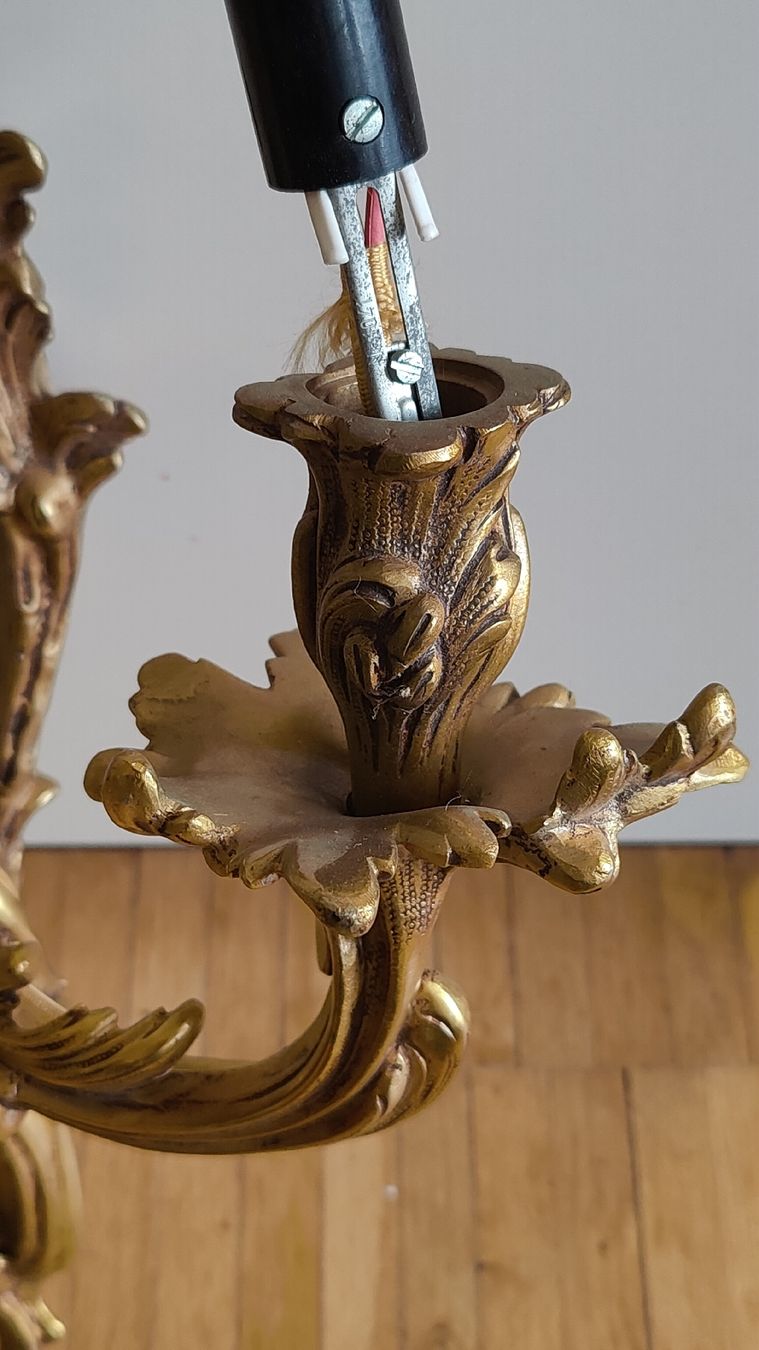Lampade: Messing Wandleuchte Barockstil (W) – Usato da Aarau venduto da bro_9zsg 2