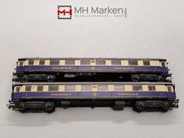 2x Liliput 82200 Rheingold 1.Kl Personenwagen DC H0 ohne OVP