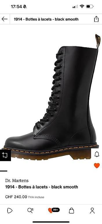 Scarpe da donna: Dr. Martens 1914 - Bottes à lacets - black smooth – Usato da Orbe venduto da maz_tng9