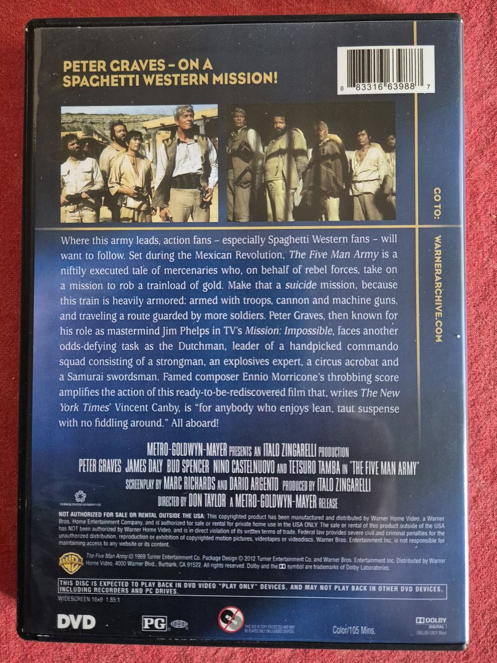 Tutti i DVDs: The 5-Man Army! / Peter Graves / UK-Import – Usato da Chur venduto da dluli 1