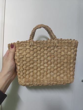 Natural Woven Basket Bag, Perfect for Spring Outings!