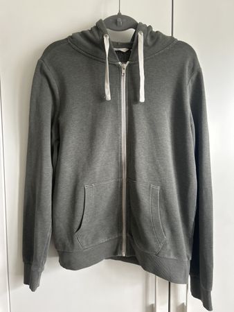 Grauer Clockhouse Hoodie mit Reissverschluss, Grösse L