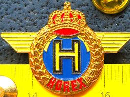 HOREX MOTORRAD LOGO SCHMUCK-PIN GEPRÄGT MIT SECURITY-CLIP