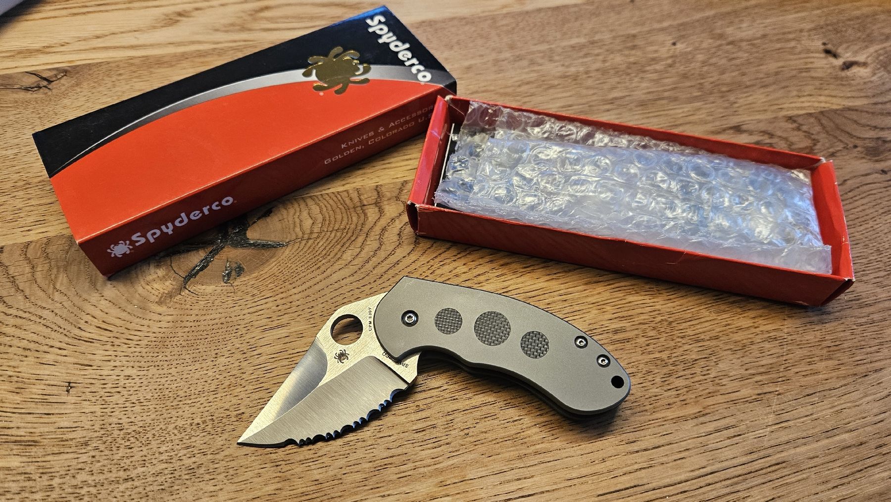 Spyderco Coltelli tascabile: Spyderco Burch Chubby Unikat – Nuovo (secondo la descrizione) da Buchs AG venduto da thebull01 5