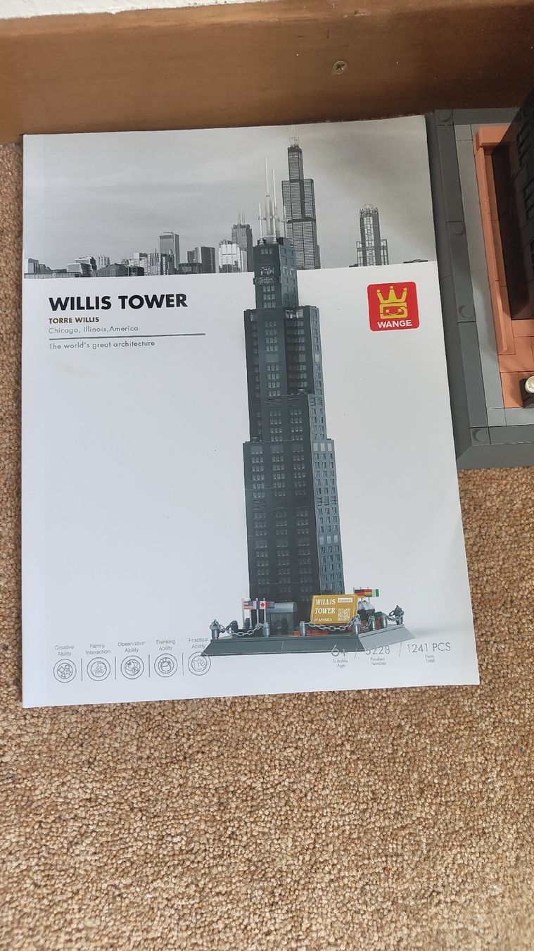 Kit di costruzioni: Wange 5202 Willis Tower Chicago Building Blocks Set 1241 stk – Usato da Glattbrugg venduto da har_jgc7 5