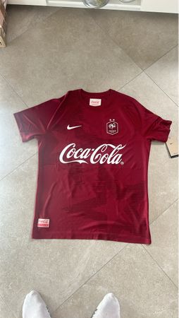 Maillot Nike France Coca-Cola rouge neuf avec étiquette L