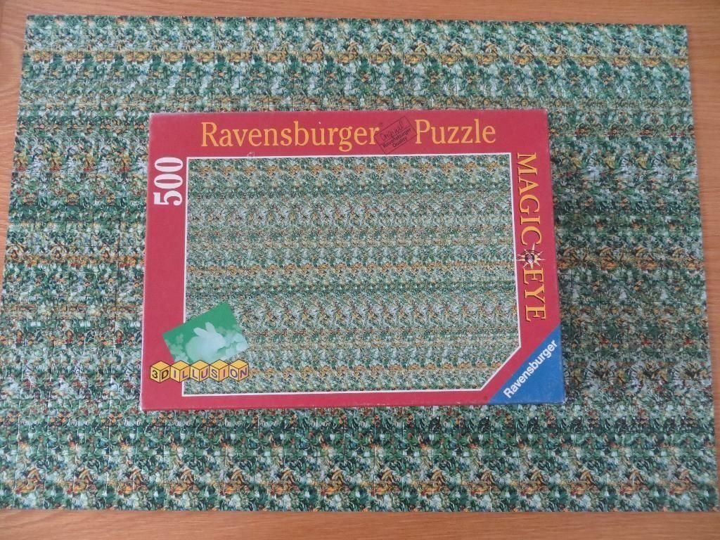 Ravensburger Puzzles: Puzzle Ravensburger 500 Teile - 3D Illusion Magic Eye – Gebraucht aus Mezzovico von  3