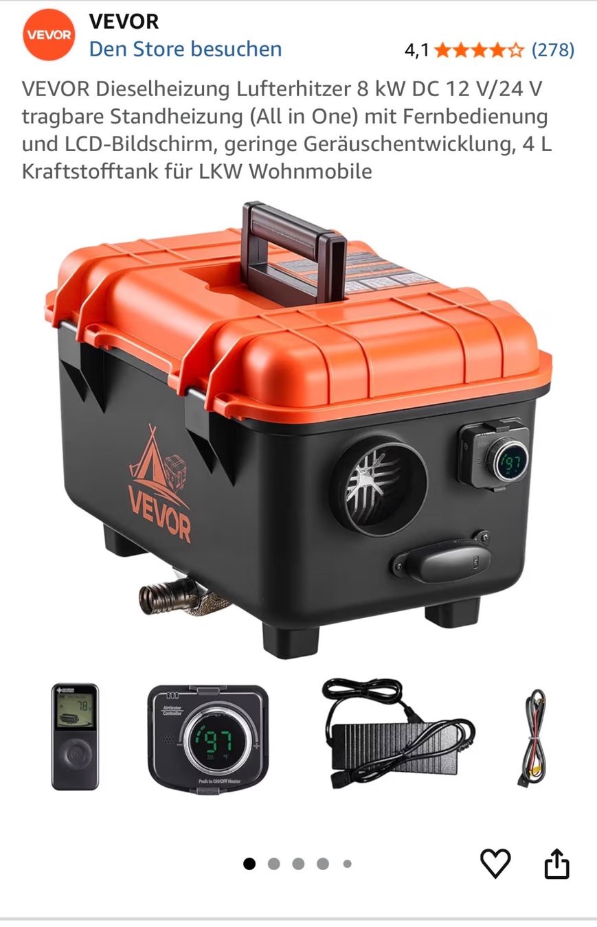 Diesel Radiatori: Vevor Dieselheizung 12 Volt – Usato da Avenches venduto da kam_h97p