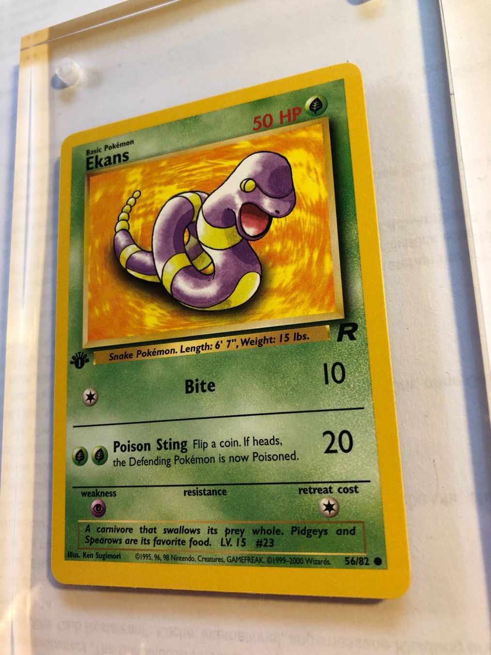 Cartes à collectionner: Ekans 1st Team Rocket - MINT - ab 1.- – D'occasion à Giubiasco par dan_pr8b 2
