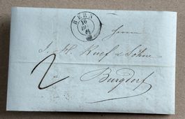 HISTORISCHER BRIEF BERN-BURGDORF