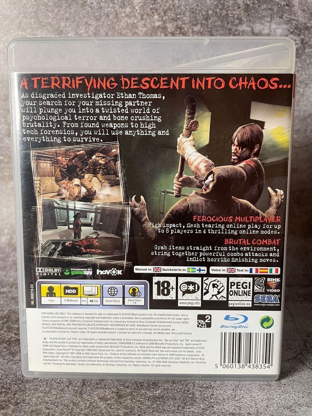 Giochi: Condemned 2: Bloodshot [PS3] – Usato da Niederwil SO venduto da BlueSonic 1