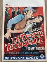 Affiche Belge Cinéma "Le Tueur Tranquille" 1956 Forrest Tuck