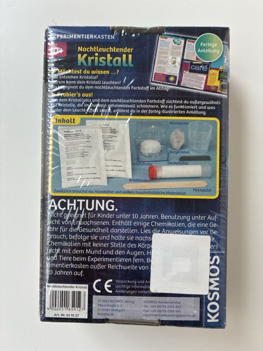Kosmos Giocattoli: Experimentierkasten KOSMOS - Nachtleuchtender Kristall – Nuovo e nell'imballaggio originale da Lucens venduto da metaD 1