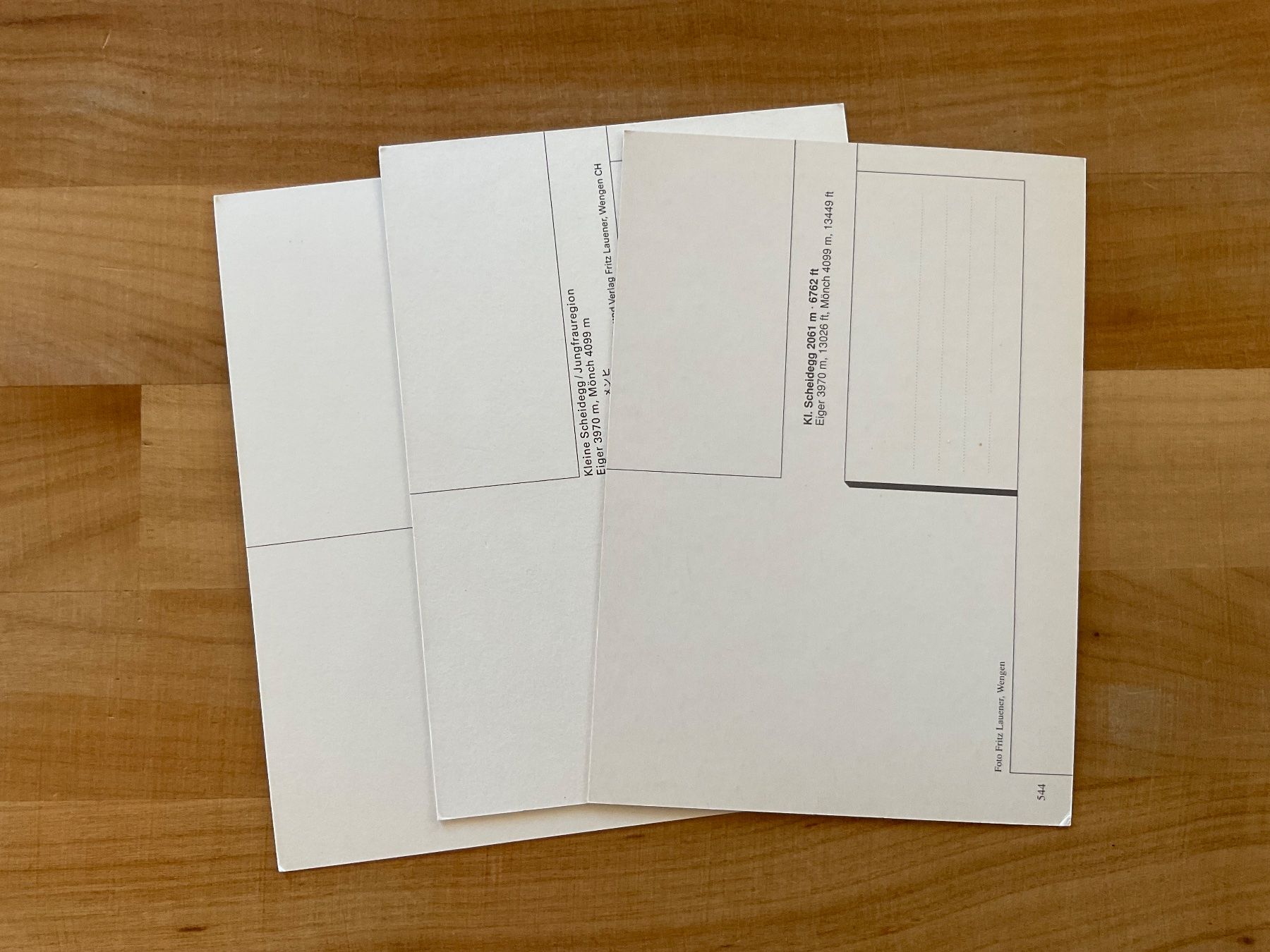 Cartoline postali: 3 AK von kleine Scheidegg – Usato da Rümlang venduto da Kartenpost1 1