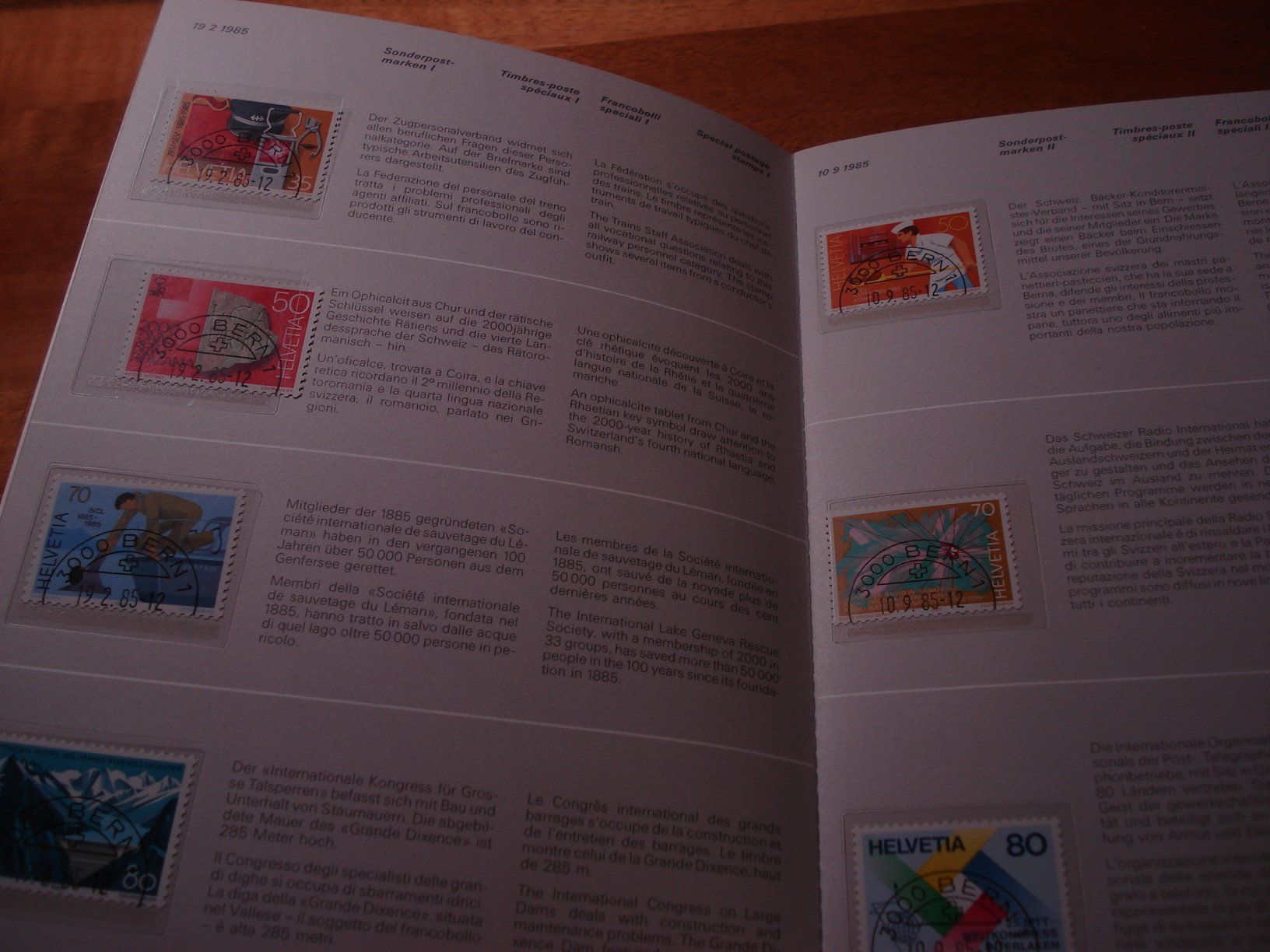 Tutti i francobolli: Jahrbuch Schweiz 1985, ET-o – Usato da Niederwil AG venduto da morostahu 1