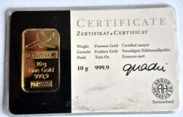 Goldbarren Millenium 2000
