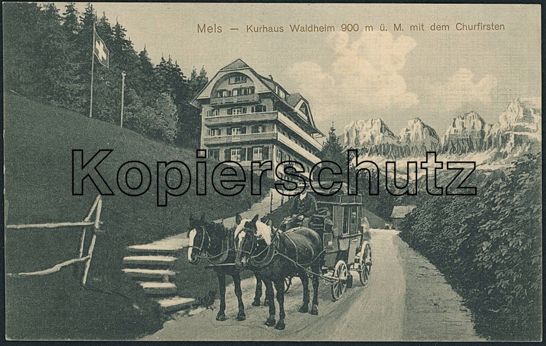 Cartoline postali: SG Mels - Postkutsche – Usato da Schindellegi venduto da masutka7