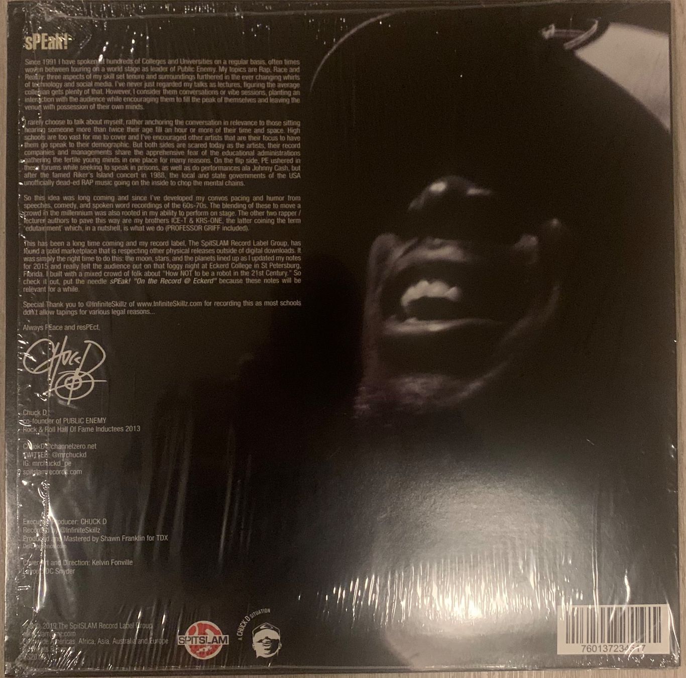 Dischi in vinile: MISTACHUCK aka CHUCK D - Speak Lp 2019 – Usato da Mühlethal venduto da superfast78 1