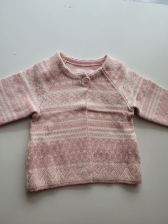 68 - Grösse, Baby Strick Jäckli in Zartrosè Farben