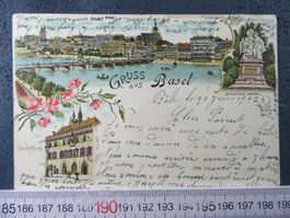 BASEL 1902 3BILD-LITHO AK-BS