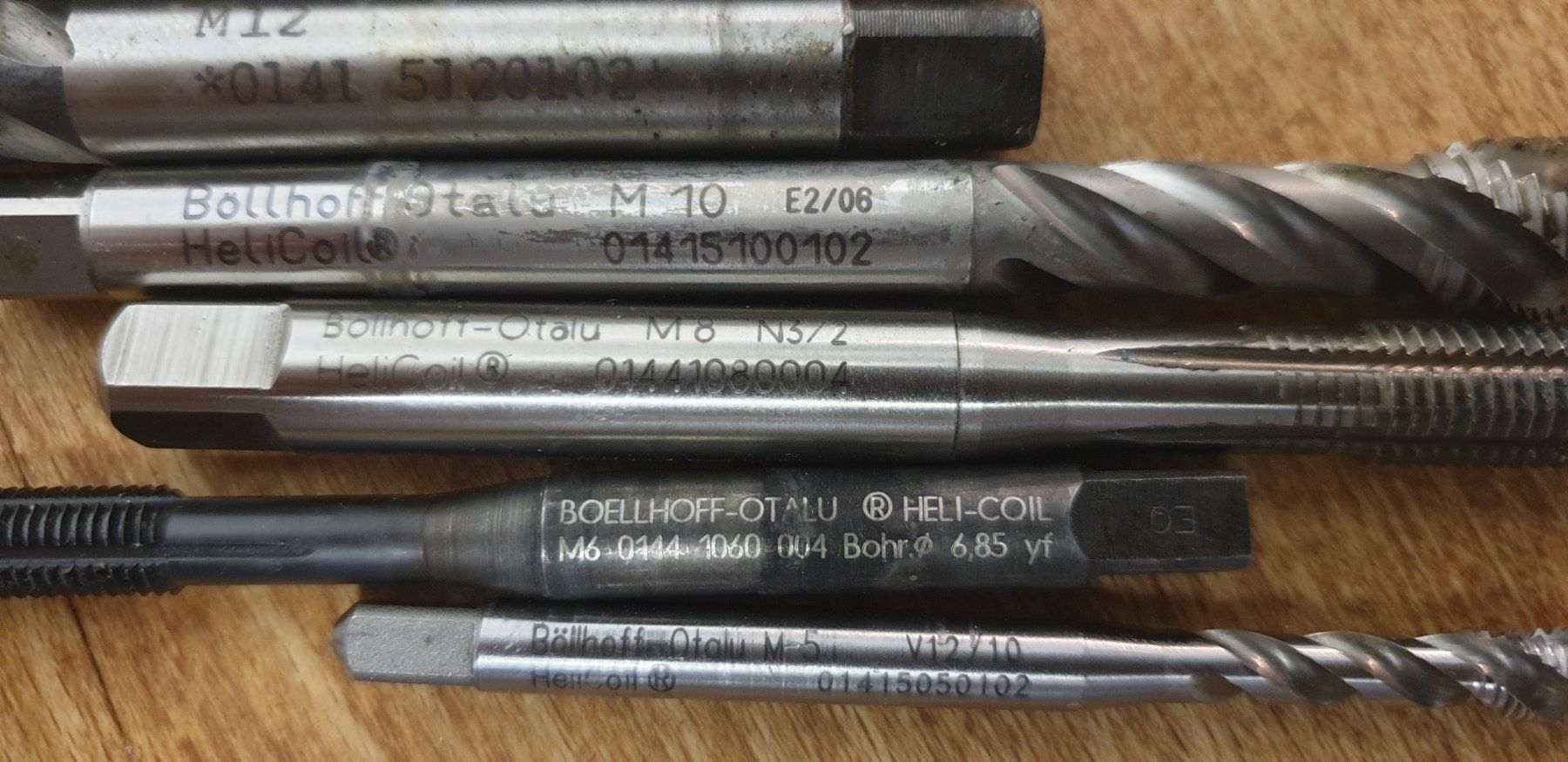 Tutti gli attrezzi: Helicoil gewindebohrer set – Usato da Langenthal venduto da Physycer0 2
