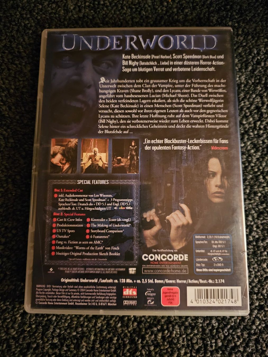 Tutti i DVDs: UNDERWORLD EXTENDED CUT(13852) – Usato da Ruswil venduto da M71 1