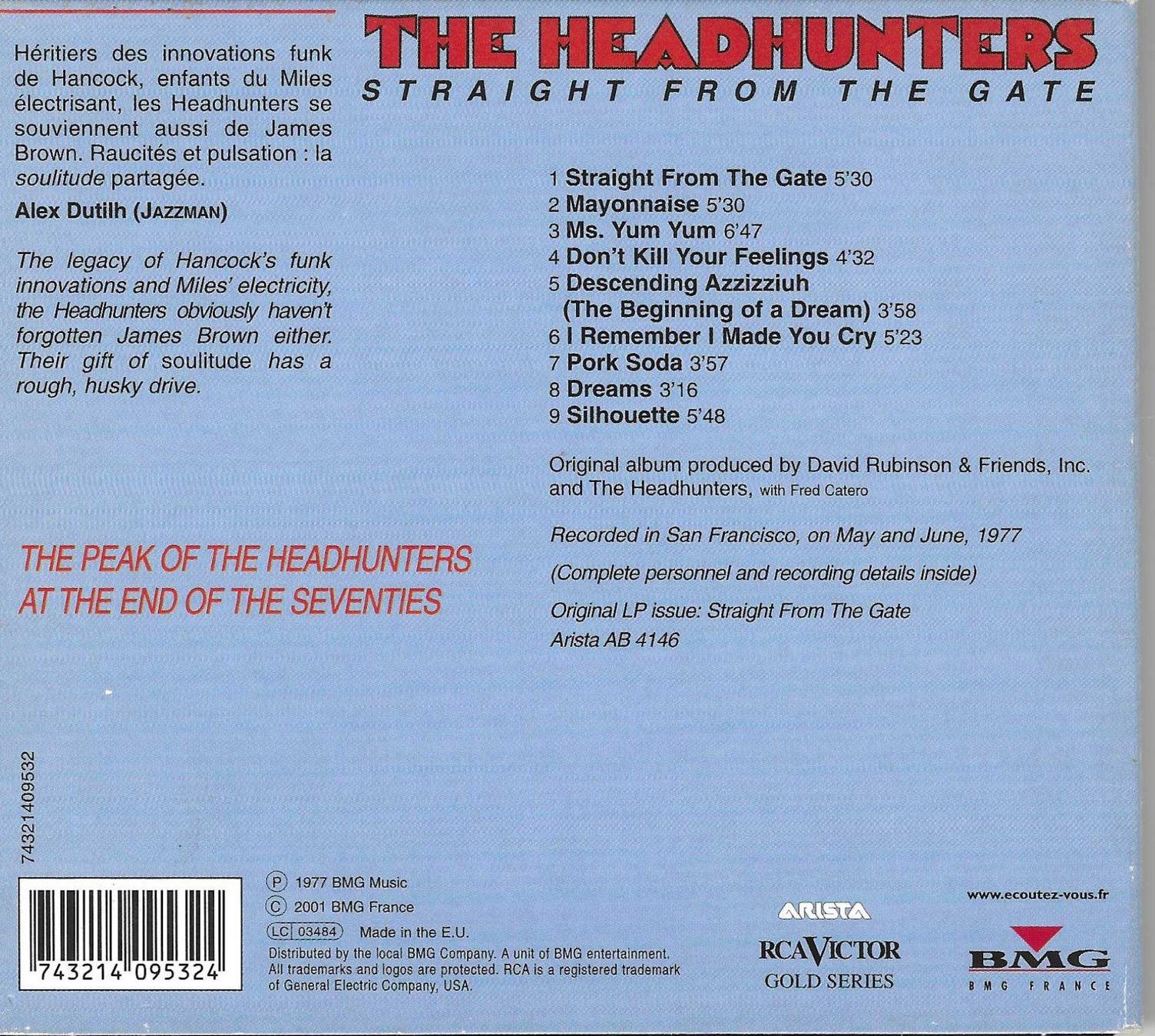 CDs: THE HEADHUNTERS  -  STRAIGHT FROM THE GATE – Gebraucht aus Bex von Giorgiob 1