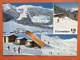 1987 Churwalden im Skigebiet von Pradaschier und Alp Stätz