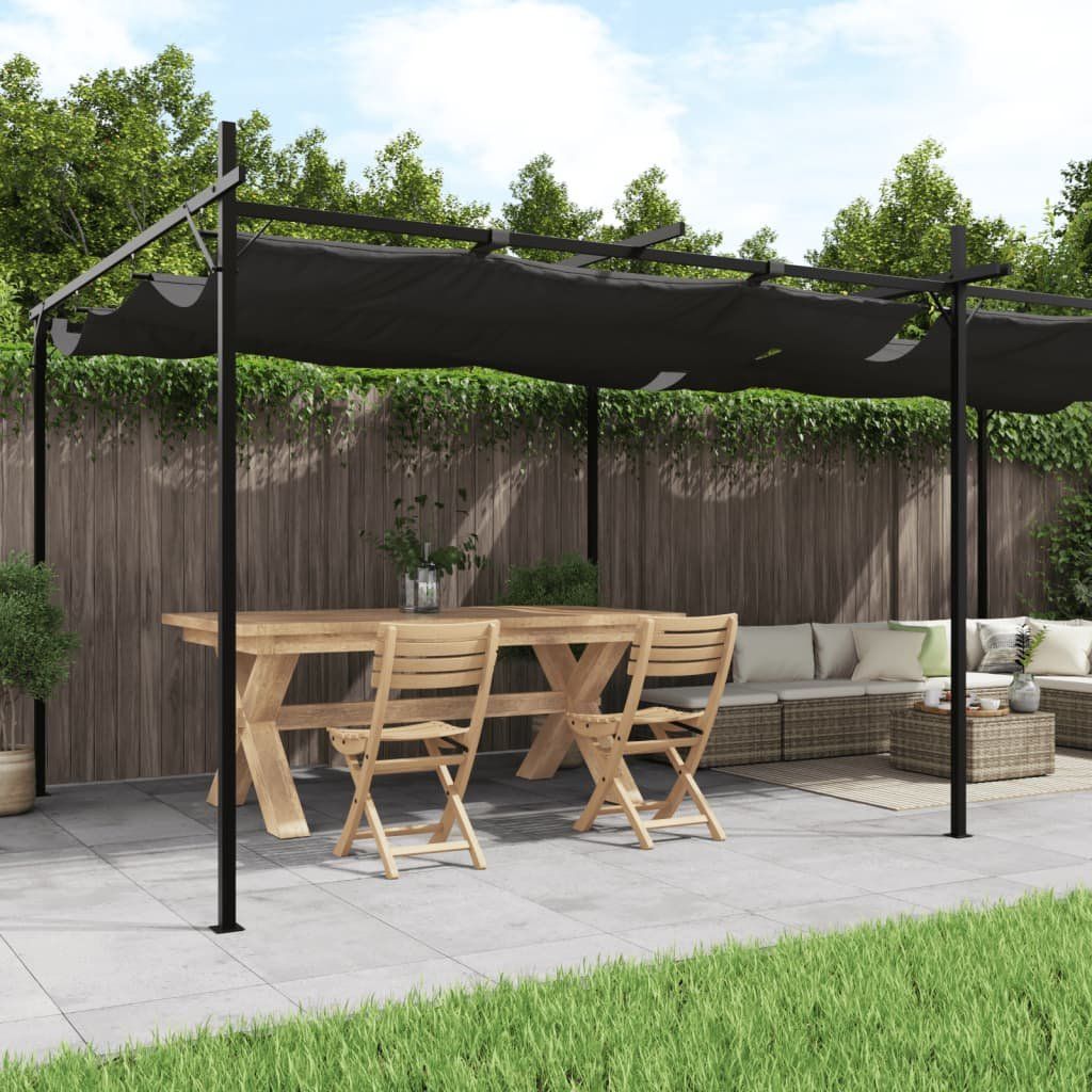 Unterstände: Pergola mit Schiebedach Anthrazit 589x292x230 cm – Neu und originalverpackt aus  von