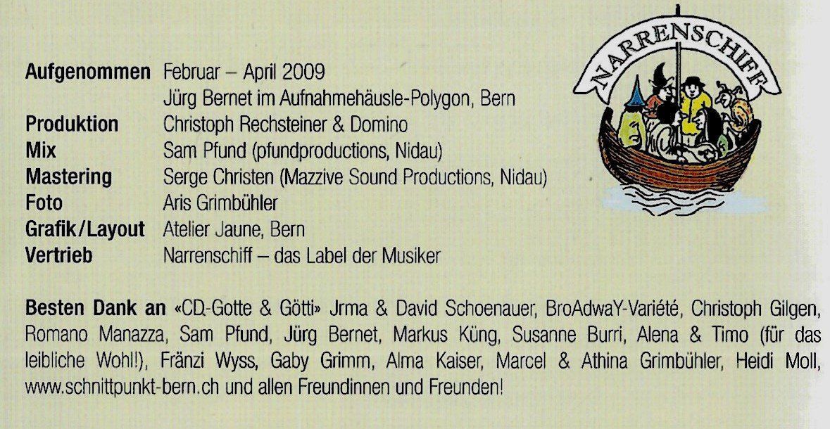 CDs: Gypsy String Quartet Domino SALONFÄHIG? Nik Rechsteiner CHCD – Gebraucht aus Kandergrund von Sososo 4