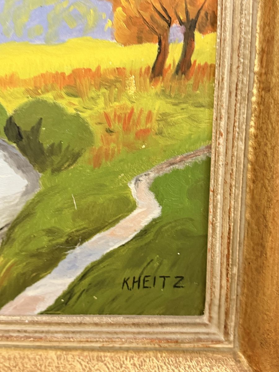 Dipinti: Ölgemälde - Landschaft - K.HEITZ – Usato da Solothurn venduto da NUVICO 2