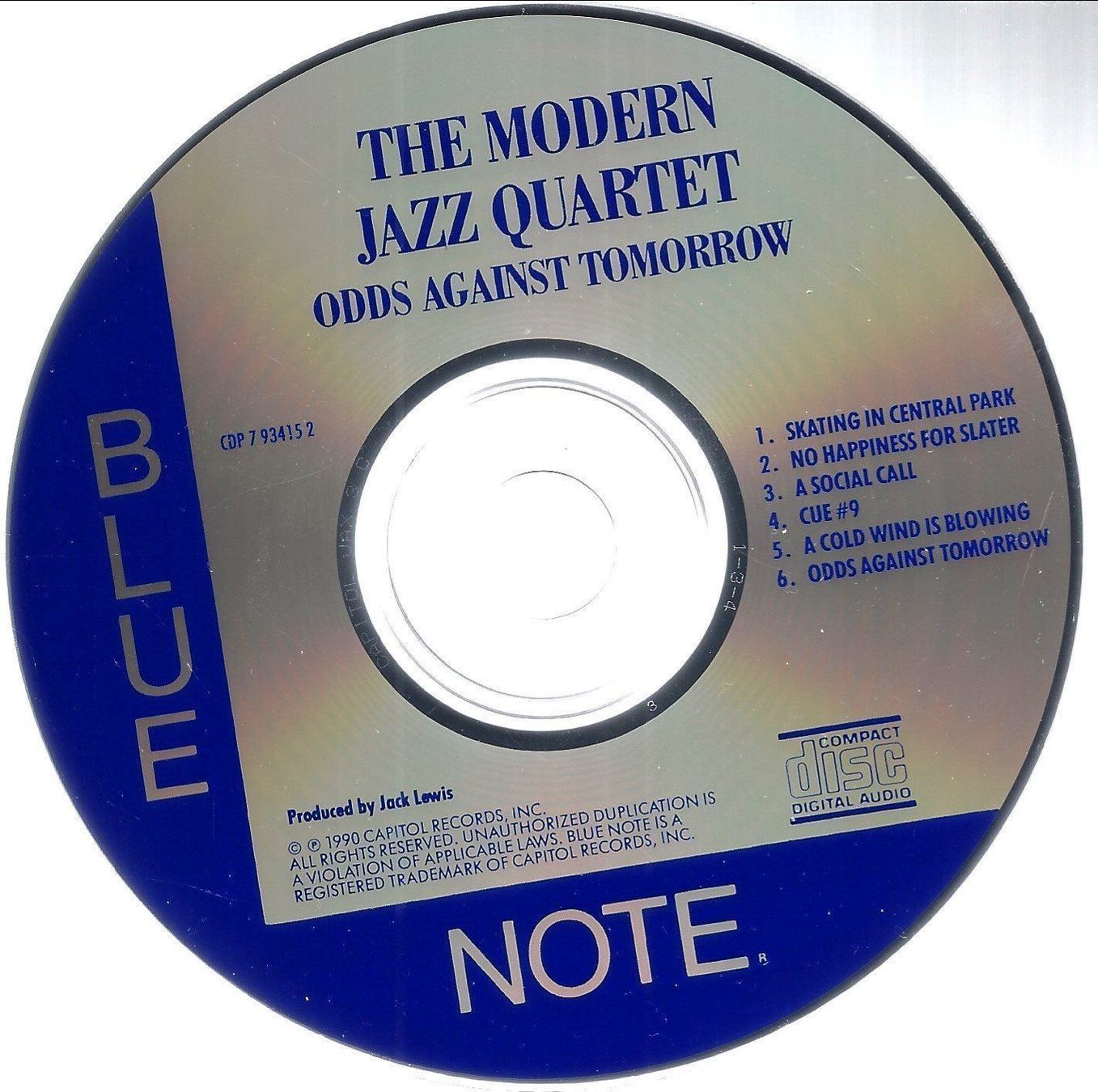 CDs: Modern Jazz Quartet ODDS AGAINST Milt Jackson Blue Note CD – Gebraucht aus Kandergrund von Sososo 4