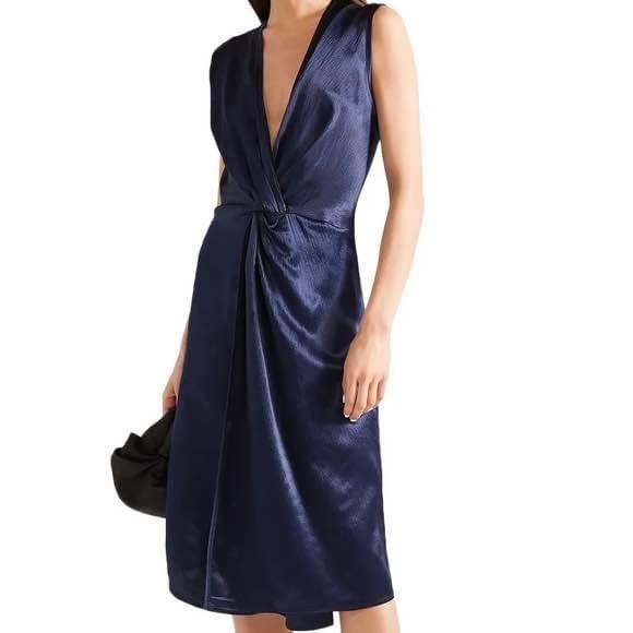 Kleider: Sid Neigum Twist Front Hammered Satin Dress - Gr. S – Neu und originalverpackt aus Illnau von Monkky 6