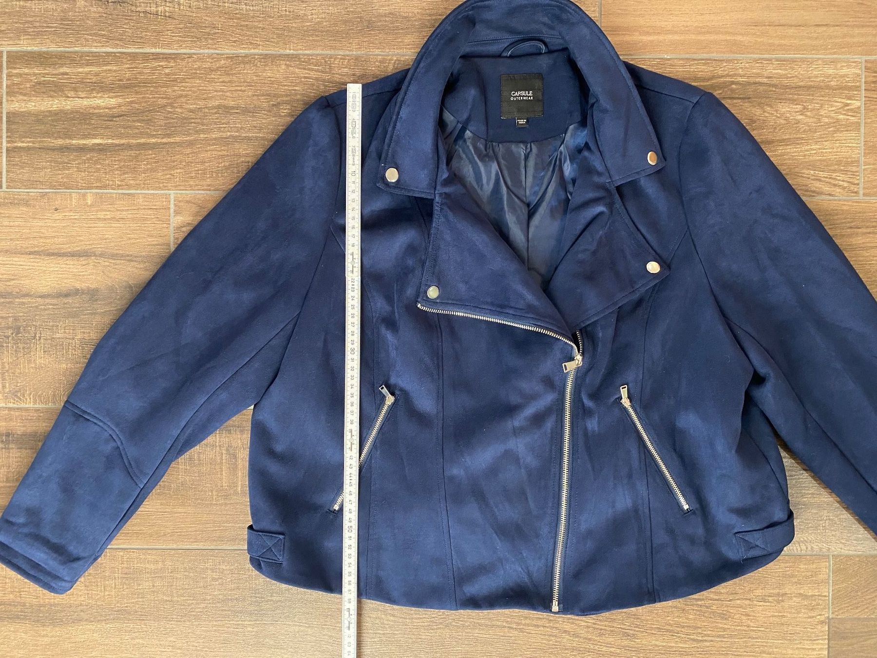 Jacken: Capsule Jacke in Wildleder-Optik blau Gr. 52 – Gebraucht aus Pratteln von a23_j2gs 6